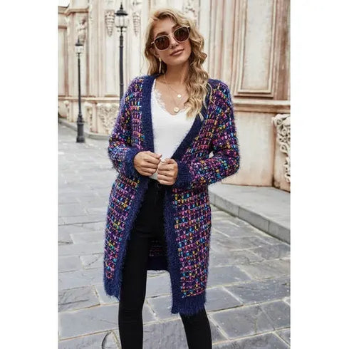 'Whimsy' Plaid Multicolour Cardigan - Celes Fashion